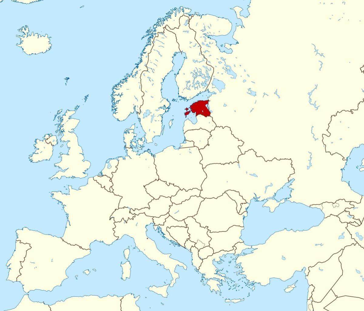 Estónsko polohu na mape sveta