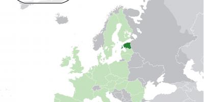 Estónsko na mape európy