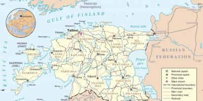 Estónsko v mapu